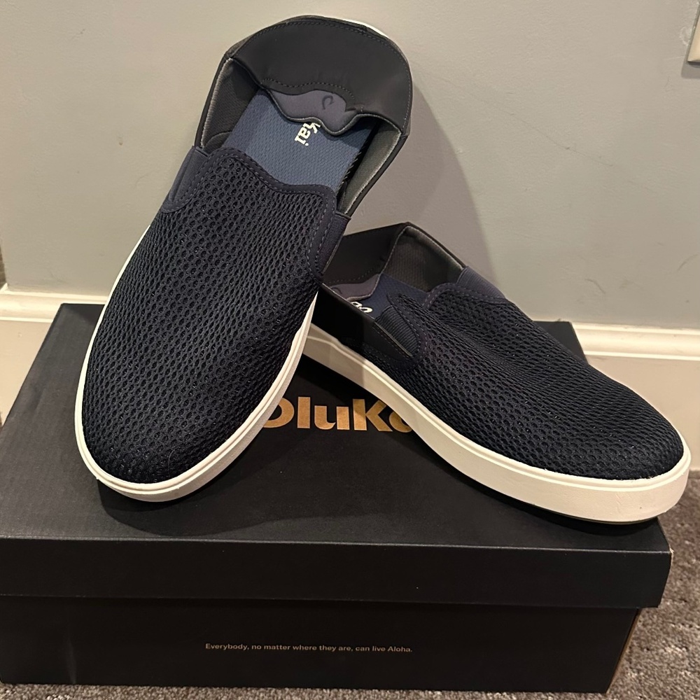 NEW - Olukai Lae'ahi - Mens - 10.5 - Blue Depth